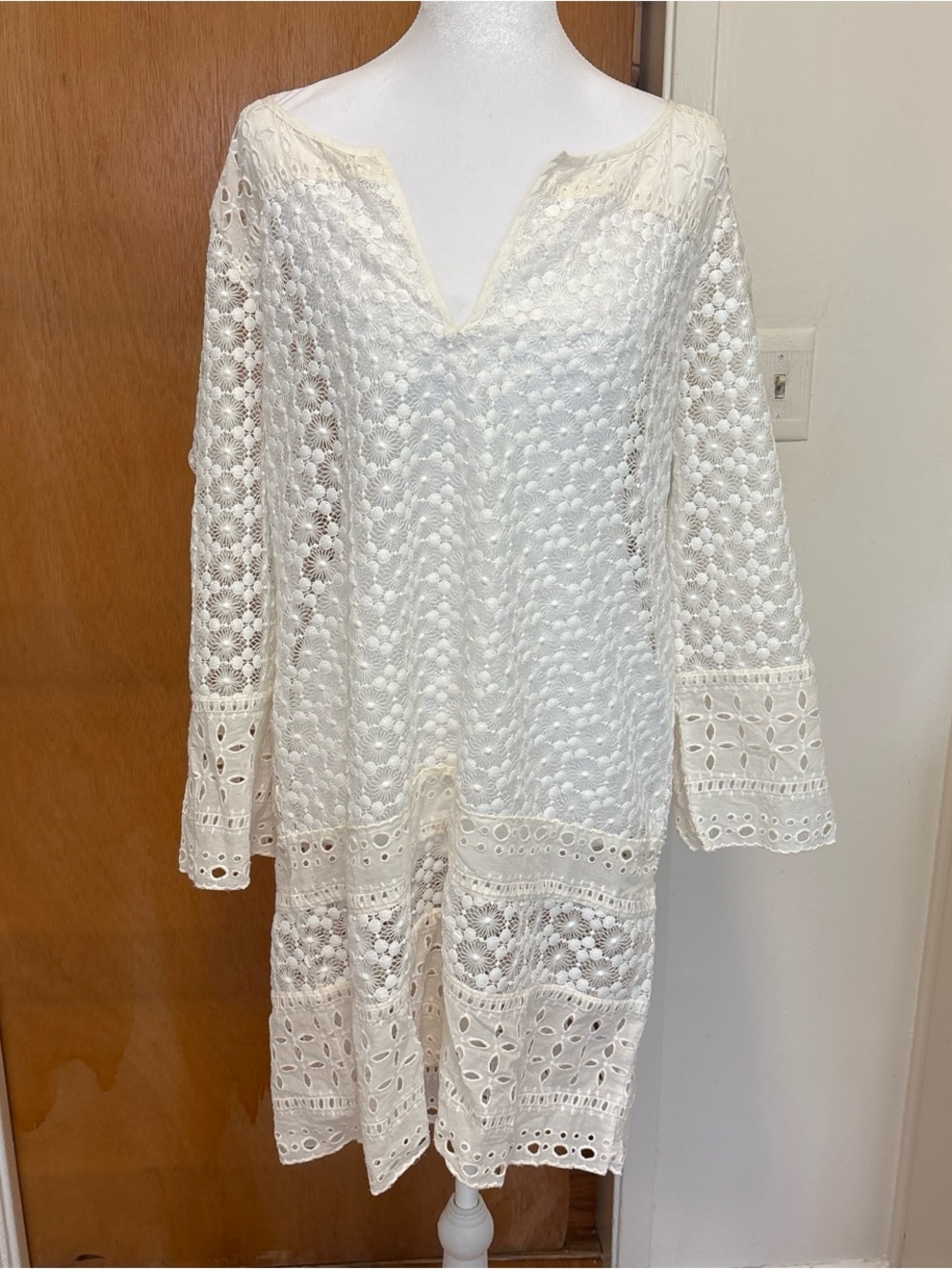 Diane Von Furstenberg white eyelet Dress